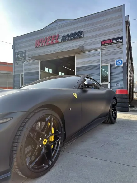 <휠리버스> 파주 일산 서울 휠복원 휠도색 / FERRARI ROMA 페라리 로마 20인치 휠 블랙유광 분체도장 휠도색 휠복원 시공 후기 / 파주시 오도동