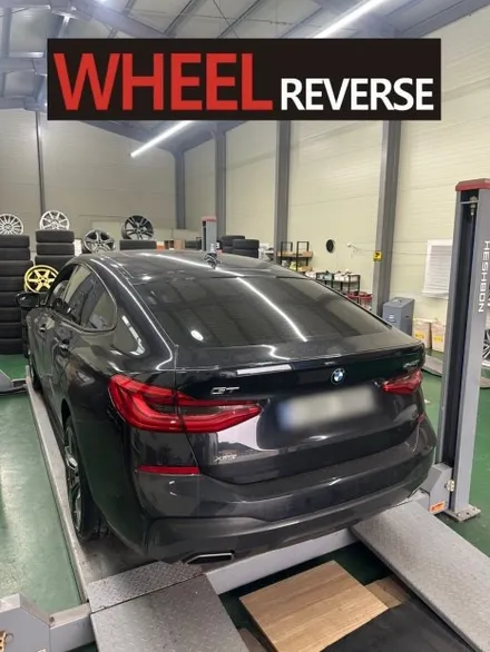 <휠리버스> 파주 일산 휠도색 휠복원 / BMW 6GT 20인치 휠 고스트크롬 분체도장 휠도색 휠복원 시공 후기 / 파주시 오도동