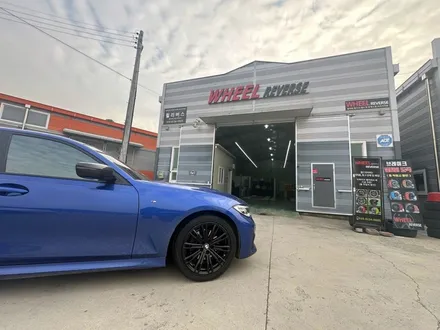 <휠리버스> 파주 일산 휠도색 휠복원 / BMW 3시리즈 320i 18인치 휠 블랙 분체도장 휠도색 휠복원 시공 후기 / 파주시 오도동