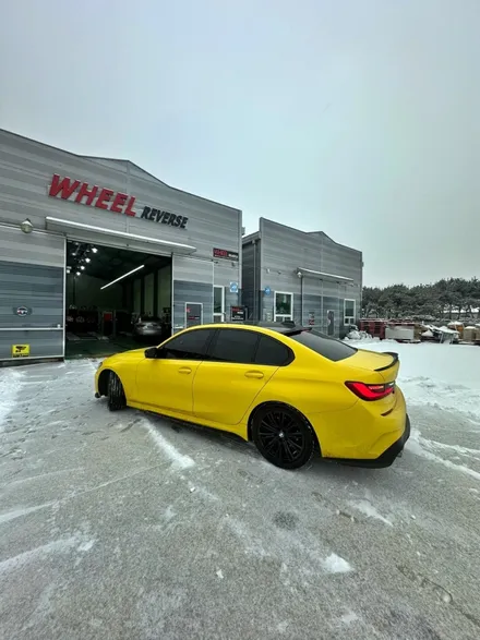 <휠리버스> 파주 일산 휠복원 휠도색 / BMW 320i M sport 18인치 휠 블랙유광 분체도장 휠도색 휠복원 시공 후기 / 파주시 오도동