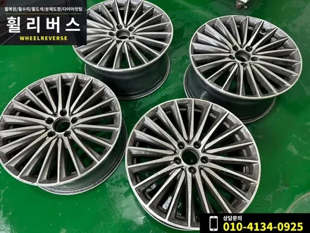 <휠리버스> 파주 일산 휠복원 휠도색 / 벤츠C클래스  C300 19인치 휠 블랙유광 분체도장 휠도색 캘리퍼도색 시공 후기 / 파주시 오도동