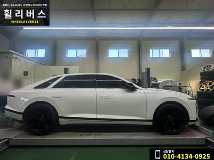 그랜저 GN7 19인치 휠 블랙유광 분체도장 휠도색 휠복원 캘리퍼도색 일산 파주 휠리버스 시공 후기 / 파주시 오도동