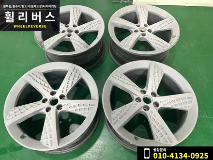 일산 자동차 휠 복원 전문 / 제네시스GV70 스포츠 21인치 와플휠 유광블랙 고스트크롬 휠도색 시공후기~~! / 파주시 오도동
