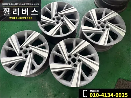 <휠리버스> 파주 일산 휠도색 휠복원 / 제네시스 G70 19인치 휠 블랙 분체도장 휠도색 휠복원 머플러팁 블랙도색 시공 후기 / 파주시 오도동
