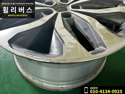 <휠리버스> 파주 일산 휠복원 휠도색 sm6 18인치 휠 다이아컷팅 분체도장 시공후기 / 파주시 오도동