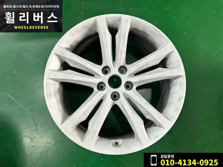 <휠리버스> 파주 일산 휠복원 휠도색 / 제네시스 쿠페 19인치 휠 블랙 고스트크롬 분체도장 시공 후기 / 파주시 오도동