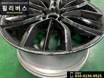 <휠리버스> 파주 일산 휠복원 휠도색 / 마세라티 르반떼 20인치 휠 고스트크롬 분체도장 시공 후기 / 파주시 오도동