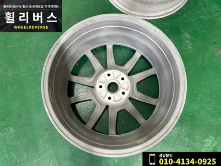 <휠리버스> 파주 일산 휠도색 휠복원 / 제네시스 G70 19인치 휠 블랙유광 분체도장 시공 후기 / 파주시 오도동