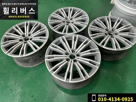 <휠리버스> 파주 일산 휠도색 휠복원 / BMW 3시리즈 320i 18인치 휠 블랙 분체도장 휠도색 휠복원 시공 후기 / 파주시 오도동