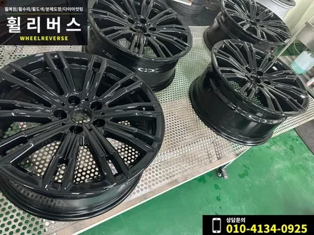 <휠리버스> 파주 일산 휠도색 휠복원 / BMW 3시리즈 320i 18인치 휠 블랙 분체도장 휠도색 휠복원 시공 후기 / 파주시 오도동