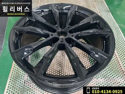 BMW 320i 다이아컷팅 휠복원 / BMW X4 블랙유광 분체도장 휠도색 파주 일산 휠리버스 시공 후기 / 파주시 오도동