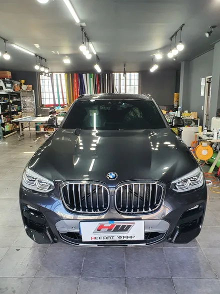 순천ppf/생활보호필름/신차패키지/bmw/x4m20i/본닛ppf 시공완료 / 전남 순천