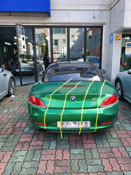순천랩핑 순천ppf 순천랩핑 bmw Z4 전체랩핑 태풍피해사례 / 전남 순천