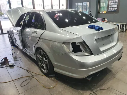광양랩핑/순천랩핑/여수랩핑/벤츠c63amg/사틴블랙/전체랩핑시공완료 / 전남 순천