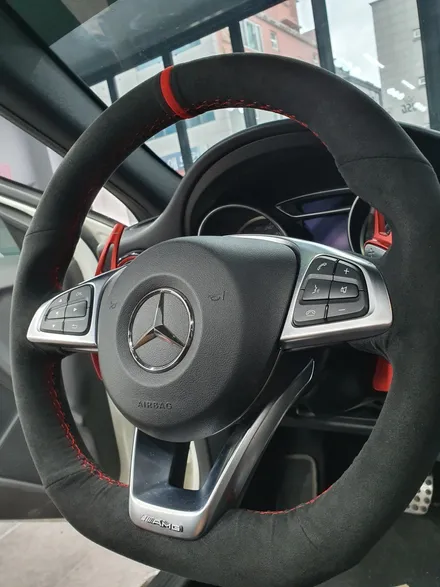 순천알칸타라,순천랩핑,순천ppf,벤츠,A45,amg,알칸타라핸들시공완료! / 전남 순천