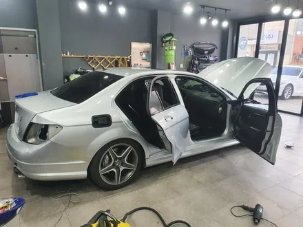 광양랩핑/순천랩핑/여수랩핑/벤츠c63amg/사틴블랙/전체랩핑시공완료 / 전남 순천