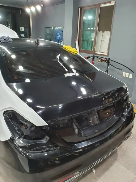 순천랩핑 전남랩핑 호남랩핑 전체랩핑 s450전체랩핑시공완료 벤츠랩핑 / 순천 팔마5길