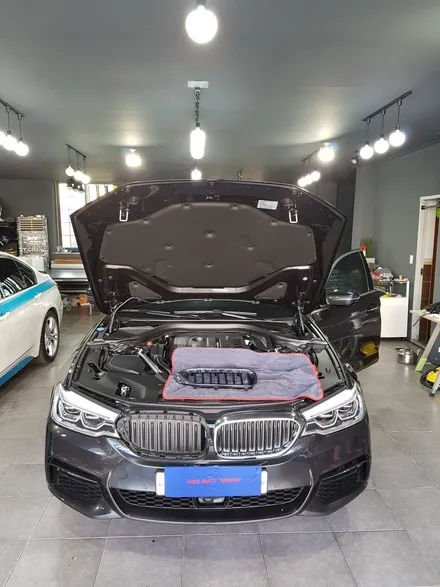 순천랩핑 /부분랩핑/bmw540i 시공 / 전남 순천