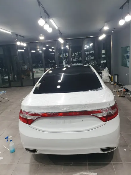 여수랩핑/순천랩핑/광양랩핑/순천ppf/그랜저hg 전체화이트랩핑 시공완료! / 전남 순천