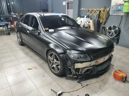 광양랩핑/순천랩핑/여수랩핑/벤츠c63amg/사틴블랙/전체랩핑시공완료 / 전남 순천