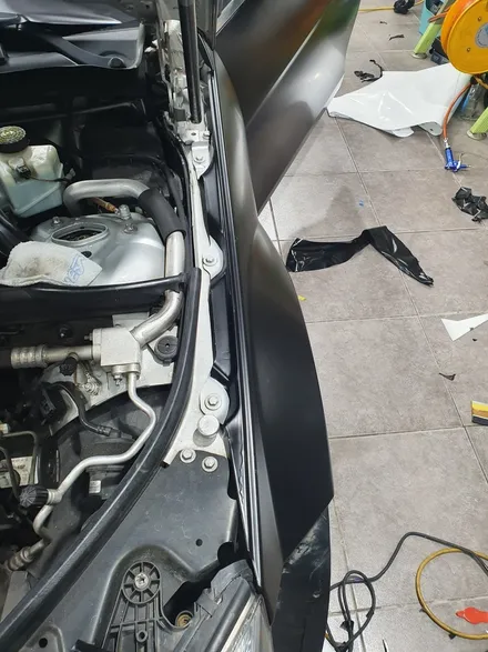 광양랩핑/순천랩핑/여수랩핑/벤츠c63amg/사틴블랙/전체랩핑시공완료 / 전남 순천