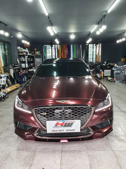 순천전체랩핑/카스킨/카랩핑/호남랩핑/전남랩핑/g80스포츠전체랩핑완성! / 전남 순천