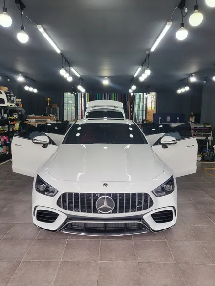 gt63amg전체래핑 / 부분랩핑 / 포인트랩핑 / 광고랩핑/ 전체랩핑 / 3m화이트유광랩핑시공완료 / 순천 팔마5길