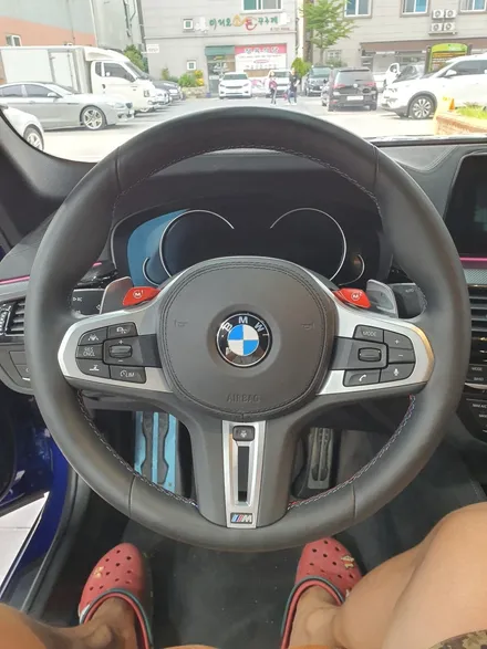 순천알칸타라 m5 핸들에 시공 / 전남 순천