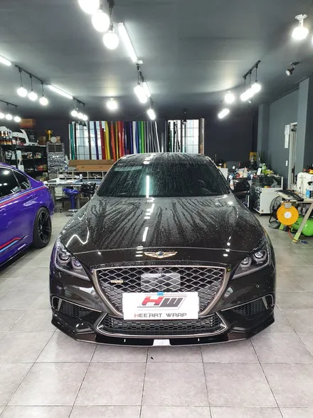 순천전체랩핑/카스킨/카랩핑/호남랩핑/전남랩핑/g80스포츠전체랩핑완성! / 전남 순천