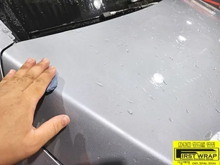 안산랩핑 벤츠 glc 43amg 쿠페 사틴블랙 전체랩핑 시공~ / 안산, 시흥, 부천