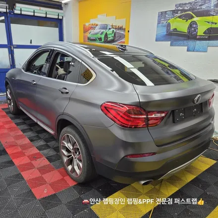 BMW X4 3M 2080 사틴 다크그레이 전체랩핑 안산PPF 전문 시공기 / 안산 단원 초지동