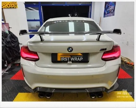 안산랩핑 - BMW M2 미드나잇그린 랩핑시공편 / 안산 단원 초지동