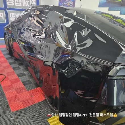 안산랩핑 추천, 테슬라 쥬니퍼 전체 오토벨벳 블랙 하이그로시 랩핑으로 프리미엄 완성! / 안산 단원 초지동
