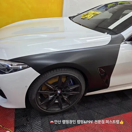 안산PPF 전문샵 BMW M850i 사틴블랙 랩핑으로 완성된 프리미엄 외관 / 안산 단원 초지동