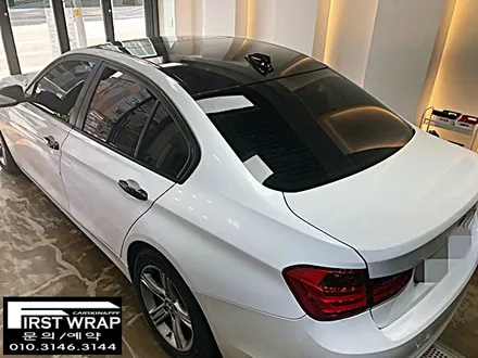 BMW 320D 전체랩핑 유광화이트 랩핑보험처리 (시흥랩핑 광명랩핑 안산랩핑 송도랩핑 안양랩핑 목감랩핑 퍼스트랩) / 안산 단원 초지동