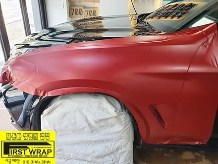 BMW X4M 3M2080 뱀파이어레드 전체랩핑 사틴랩핑 목감랩핑 시흥랩핑 광명랩핑 안양랩핑 안산랩핑 송도랩핑 배곧랩핑 퍼스트랩카스킨 / 안산 단원 초지동