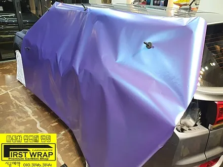 쌍용자동차 뷰티풀코란도 전체랩핑 3M2080 사틴풀립 글래이셜 프로스트카멜레온랩핑 3M2080 블랙유광루프스킨 시흥랩핑 목감랩핑 광명랩핑 안양랩핑 안산랩핑 배곧랩핑 송도랩핑 / 안산 단원 초지동