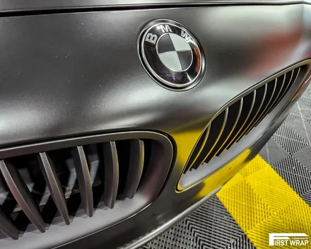 BMW 5GT 전체 차량 랩핑, 진리의 사틴 블랙 시공 / 안산, 시흥, 부천