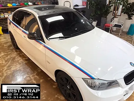 BMW E90 320d M데칼 포인트랩핑 (광명랩핑 목감랩핑 안양랩핑 시흥랩핑 - 퍼스트랩) / 안산 단원 초지동