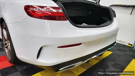 랩핑시공 안산 벤츠 E220D 화이트전체 랩핑 / 안산 단원 초지동