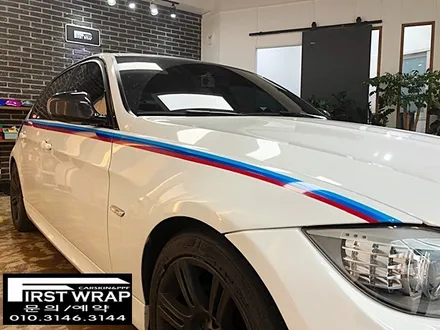 BMW E90 320d M데칼 포인트랩핑 (광명랩핑 목감랩핑 안양랩핑 시흥랩핑 - 퍼스트랩) / 안산 단원 초지동