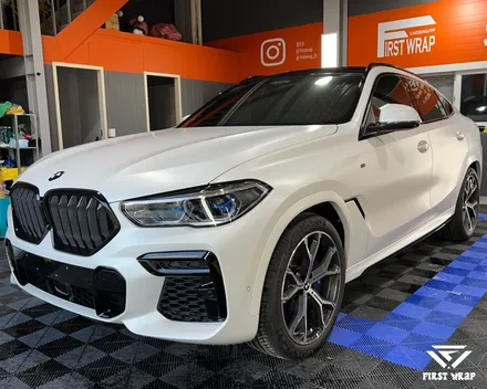 BMW X6 무광 PPF 전체 시공, 화이트에 깊이를 더하다 / 안산, 시흥, 부천