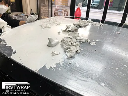 아우디a6 차량전체랩핑제거 뿌리는랩핑전체제거 (목감랩핑 광명랩핑 시흥랩핑 송도랩핑 배곧랩핑 안양랩핑) 퍼스트랩 / 안산 단원 초지동