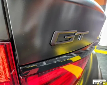 BMW 5GT 전체 차량 랩핑, 진리의 사틴 블랙 시공 / 안산, 시흥, 부천