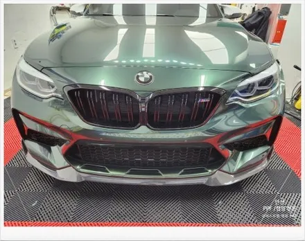 안산랩핑 - BMW M2 미드나잇그린 랩핑시공편 / 안산 단원 초지동