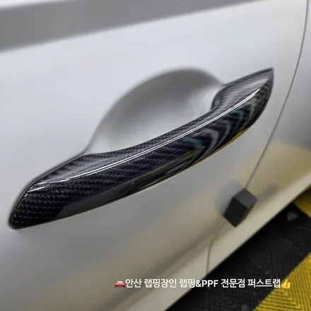 제네시스 GV70 루프스킨부터 사이드미러 카본랩핑까지 블랙 포인트 완성 / 안산 단원 초지동