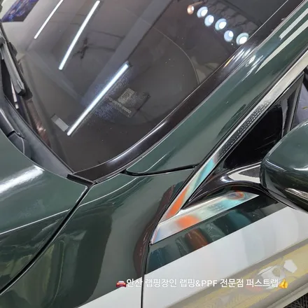 안산 퍼스트랩 마이바흐 투톤 그린컬러 랩핑 – 럭셔리카 품격을 더하다 / 안산 단원 초지동