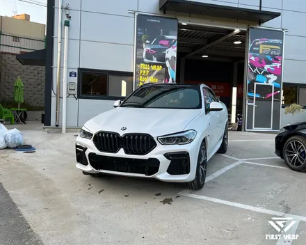 BMW X6 무광 PPF 전체 시공, 화이트에 깊이를 더하다 / 안산, 시흥, 부천
