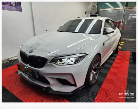 안산랩핑 - BMW M2 미드나잇그린 랩핑시공편 / 안산 단원 초지동
