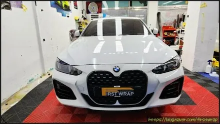 안산랩핑 전문샵에서 BMW신형 4쿠페 전체랩핑 시공 / 안산 단원 초지동